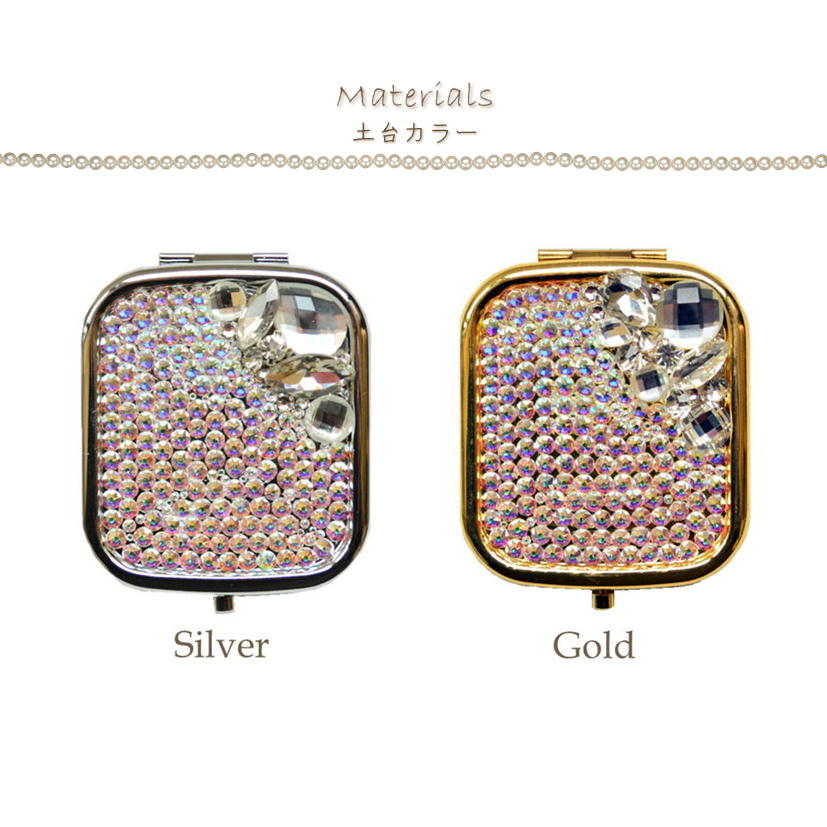 SWAROVSKI（スワロフスキー） ミラー ビジュー ワンプッシュ式