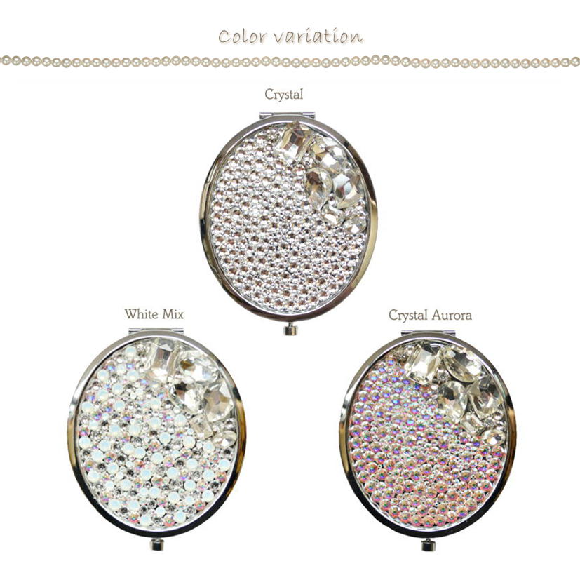 SWAROVSKI（スワロフスキー） & ビジュー オーバル型 プッシュボタン