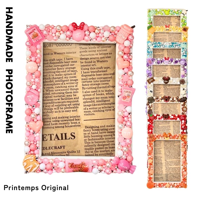 Pink Christmas フォトフレーム☃　完成品 Pink Christmas フォトフレーム☃完成品