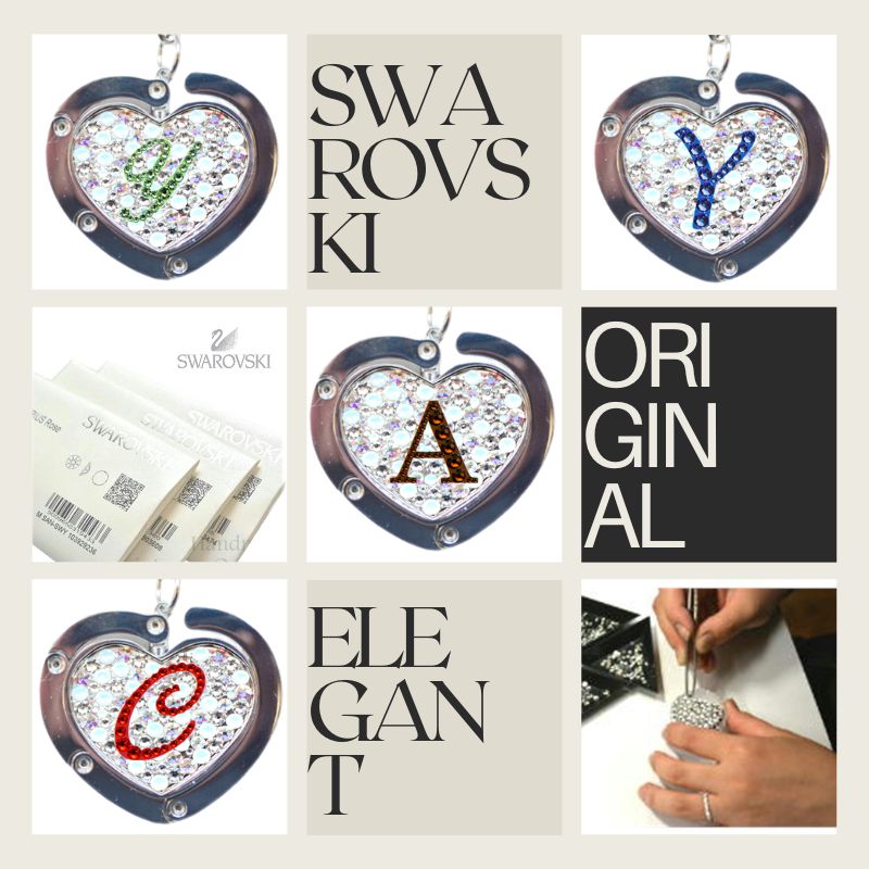 新品✨SWAROVSKI スワロフスキー  カードケース  名刺入れ　ホワイト SWAROVSKI カードケース イニシャル入れ ホワイトミックスベース