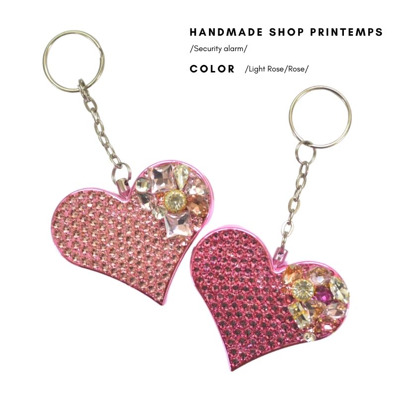 SWAROVSKI（スワロフスキー） 防犯ブザー ハート型 ビジュー フラット