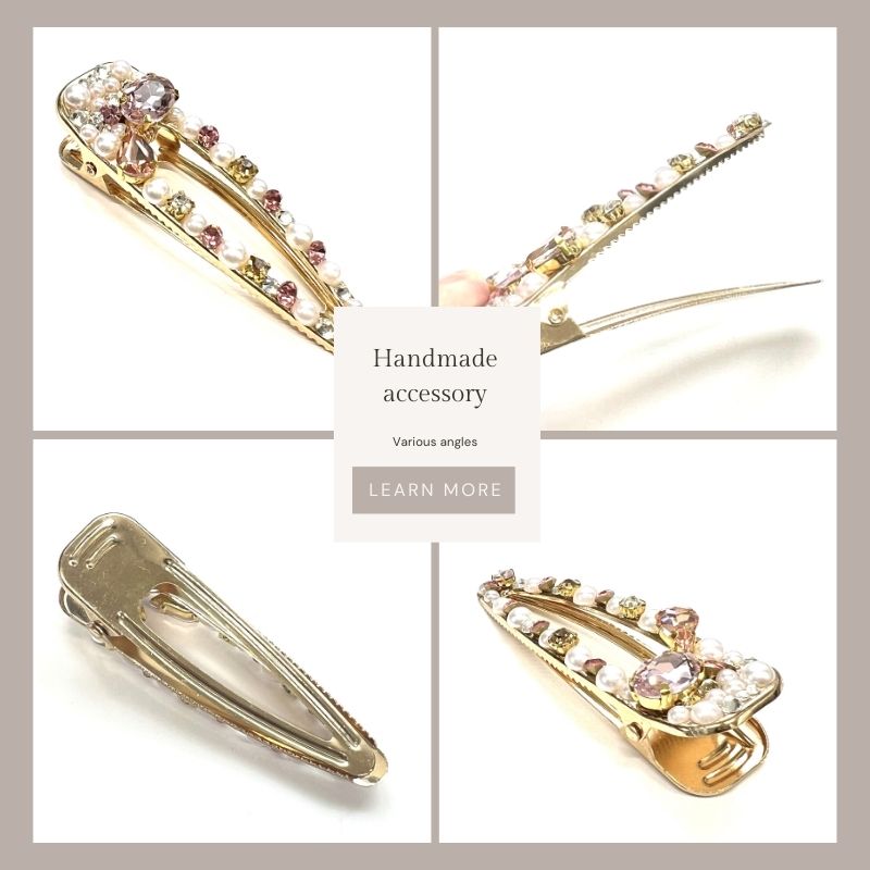 SWAROVSKI（スワロフスキー） ヘアクリップ ビジュー パール 80×22mm