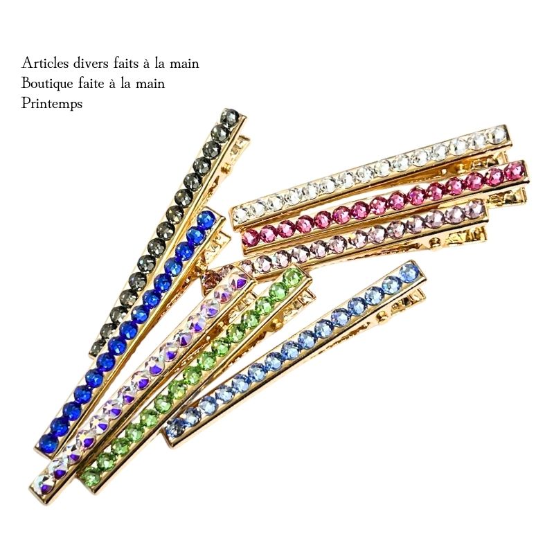 お歳暮 時期 SWAROVSKI ヘアクリップ 60×4mm PA ワンカラー スワロフスキー ヘアアクセサリー