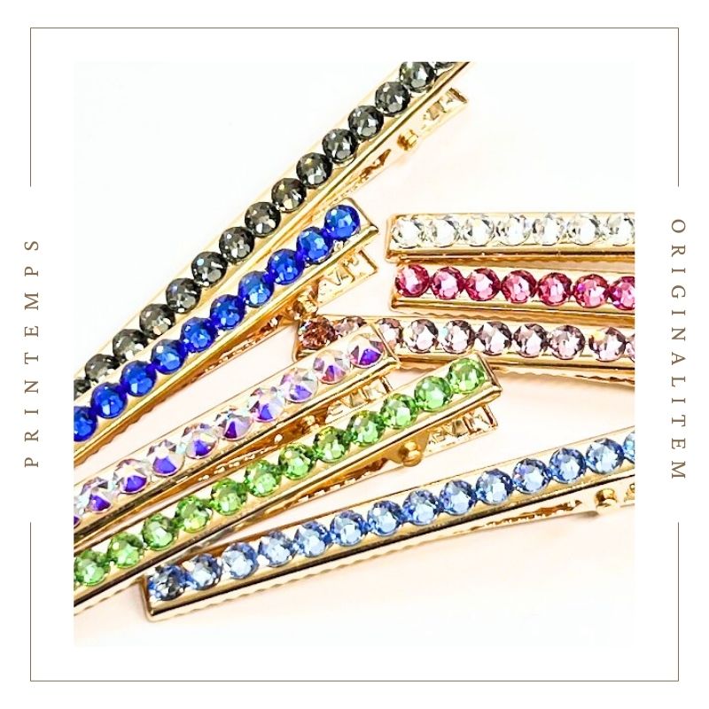 SWAROVSKI ヘアクリップ 60×4mm PA ワンカラー スワロフスキー