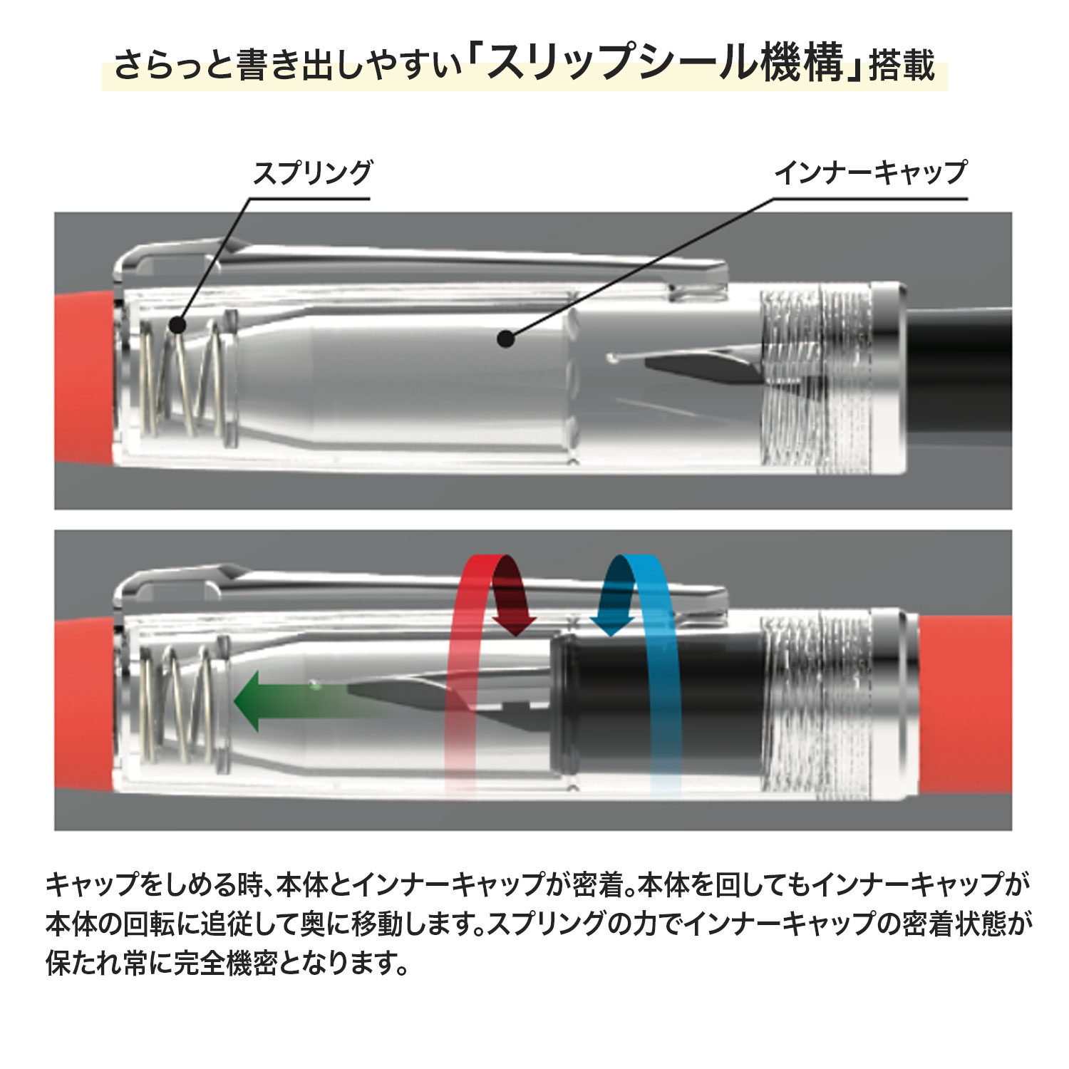 プラチナ万年筆 PLATINUM PROCYON プロシオン万年筆 カーマインレッド