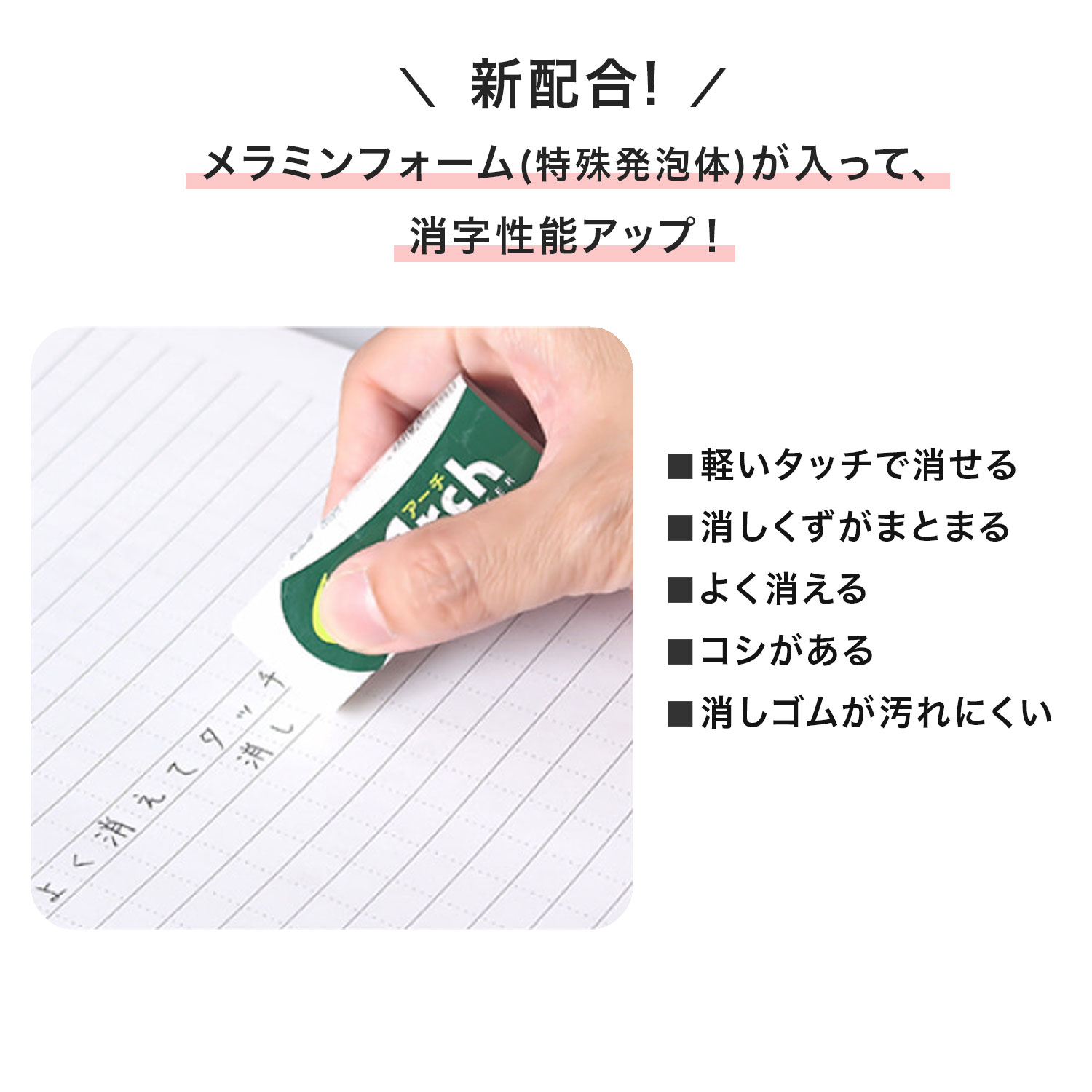 サクラクレパス 本日ポイント10倍 Arch アーチ 消しゴム S RFA-S S