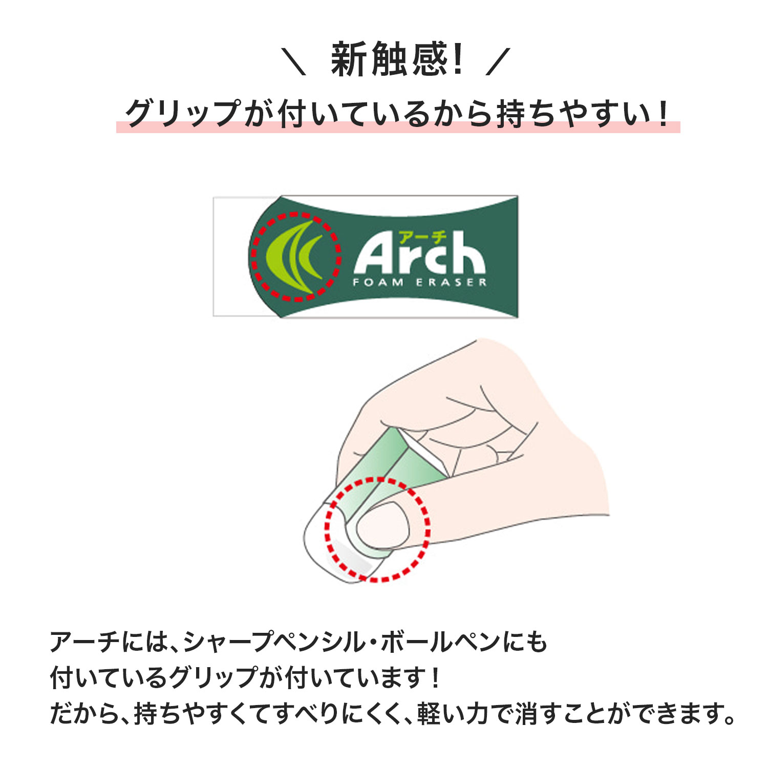 サクラ‼️新品‼️匿名発送‼️すぐに届きます‼️ アーチ消しゴムS｜アーチ｜一般消しゴム｜消しゴム｜商品を探す｜株式