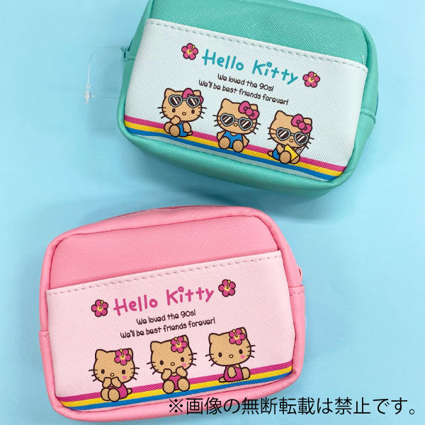 平成レトロ　サンリオ　キティ　マーメイド　ハイビスカス　　オーロラ　ポーチ 希少レア ハローキティ マーメイド オーロラ ポーチ がま口 2000