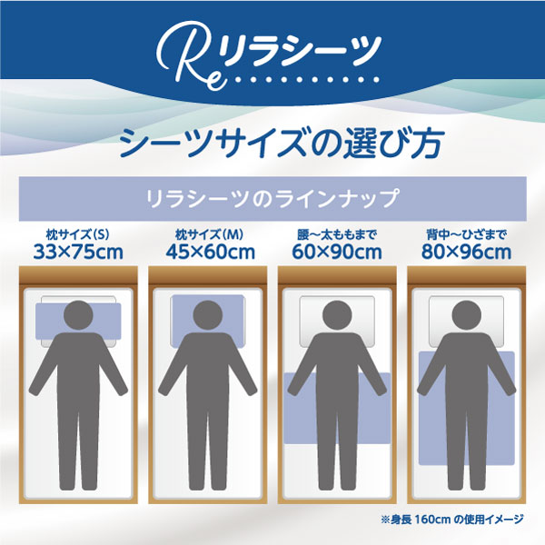 本日ポイント10倍 (お試し4枚)リラシーツ S〜XLサイズ お試し 各サイズ