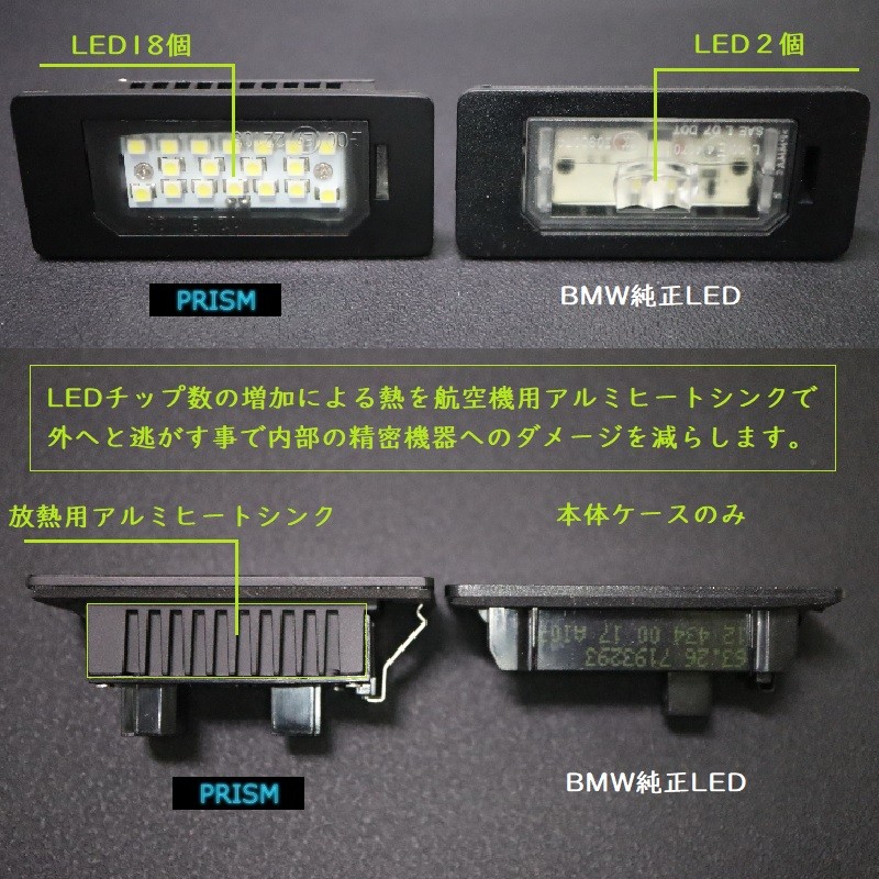 BMW 5シリーズ E39 LED ナンバー灯 ライセンスランプ 純正交換型