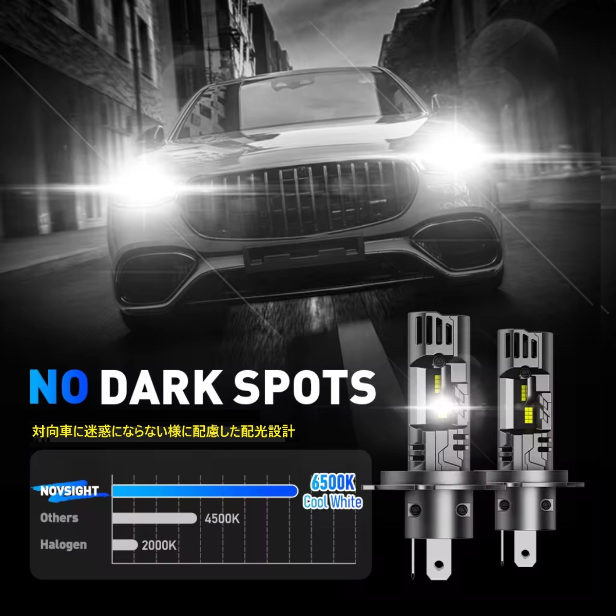 VW ザ・ビートル LED ヘッドライト (2012-2021) H4 100W 12000LM
