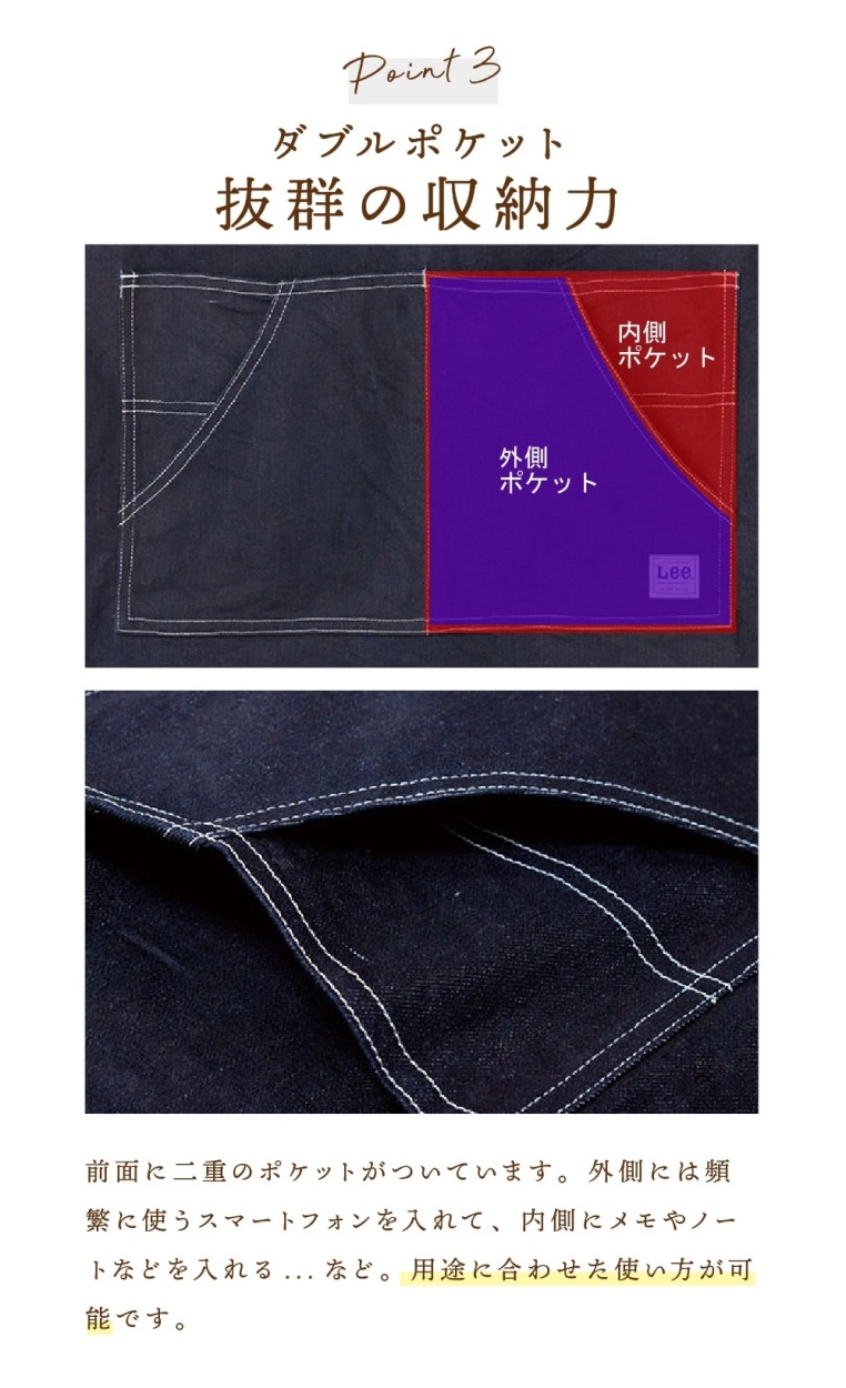 Lee lck79003 正規取扱い品 ワーク デニムエプロン ヒッコリー Lee lck79003 正規取扱い品 ワーク デニムエプロン ヒッコリー