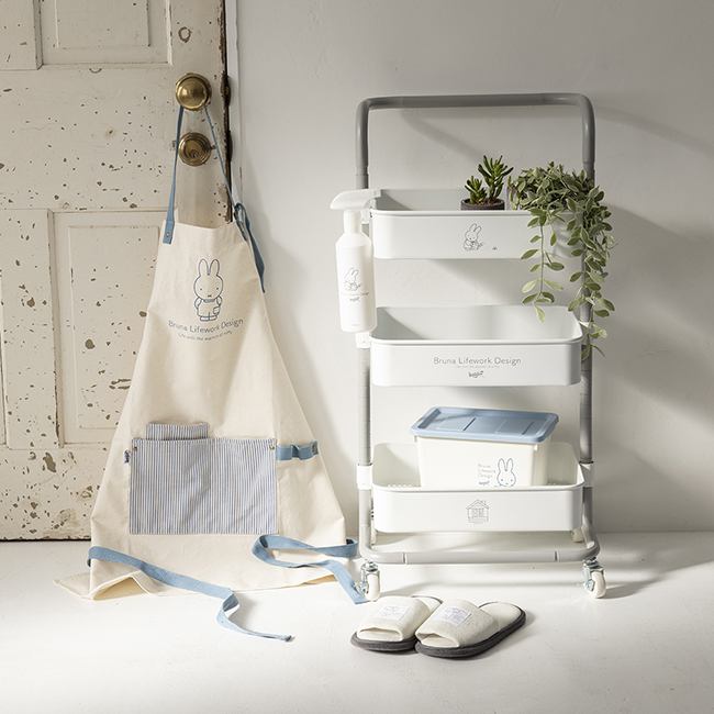 Miffy miffy フタ付き ダストボックス グレー ミッフィー