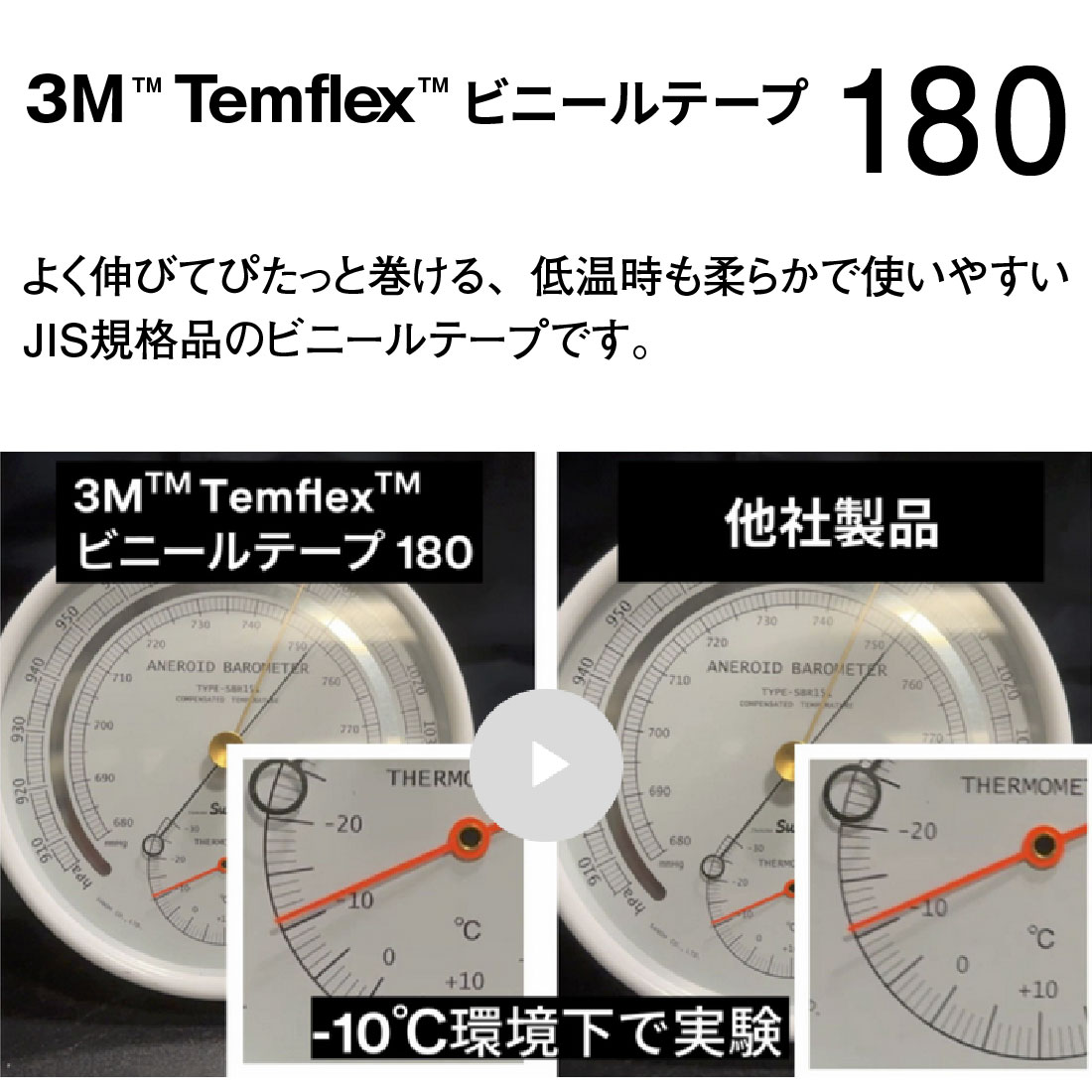 3M Temflex ビニールテープ 180 ブラック 1本/10巻 スコッチ#117後継品