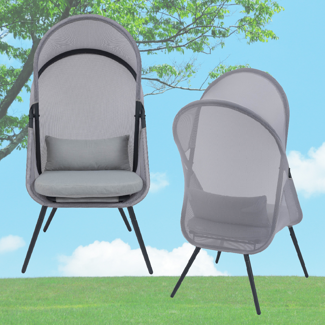 東谷 (メーカー直送)折りたたみ式 ルーフフォールディングチェア RKC