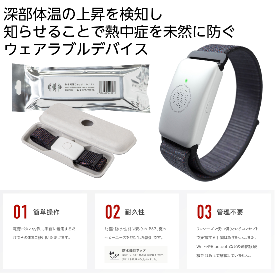 一番の贈り物 熱中症対策ウォッチ カナリア 2個セット 新品未開封