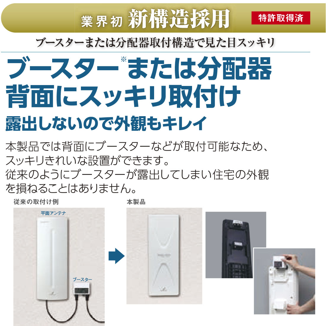 DXアンテナ (取寄品) UAH201B ブースター内蔵 地デジ用 UHF平面