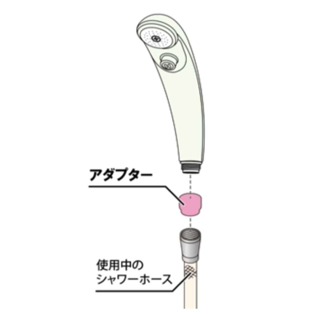カクダイ（KAKUDAI） 在庫有 ストップシャワーヘッド クリアホワイト