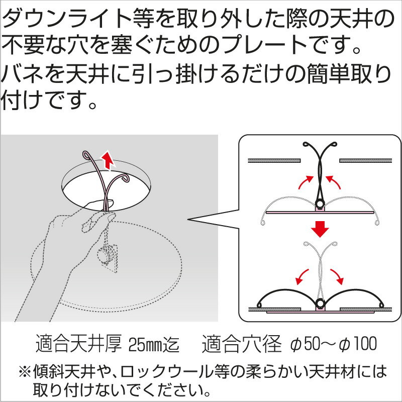 未来工業 ブランクプレート DLBP-100：カベ白 DLBP-100M：ミルキー