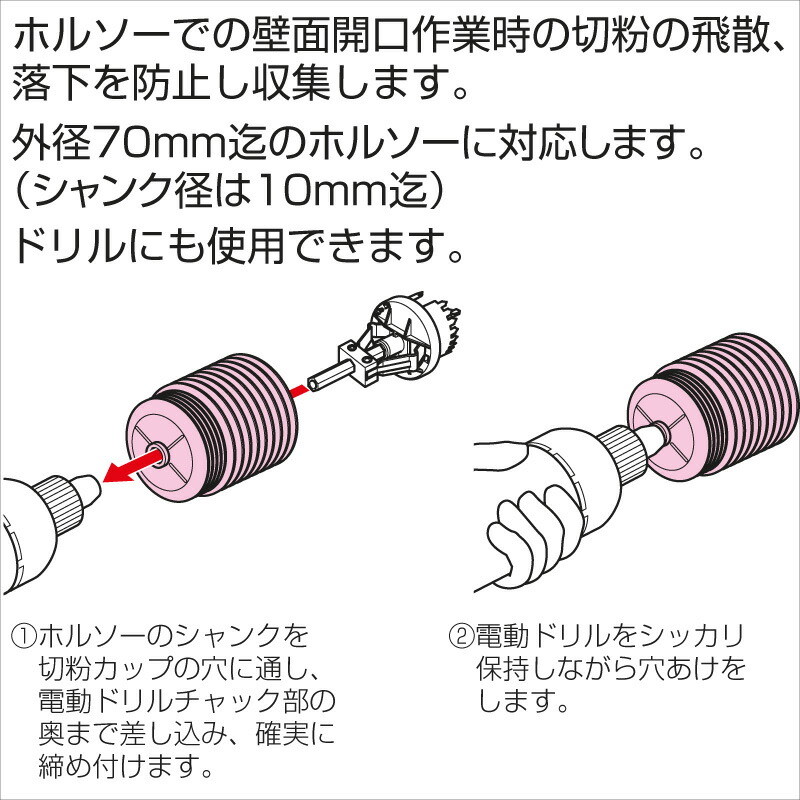 未来工業 ホルソー用切粉カップ FDH-70C 在庫有 : mi-0340 : プロポチ