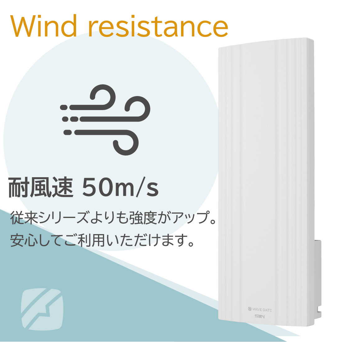 サン電子 WG20B-W UHF平面アンテナ ホワイト 水平専用 地デジ用