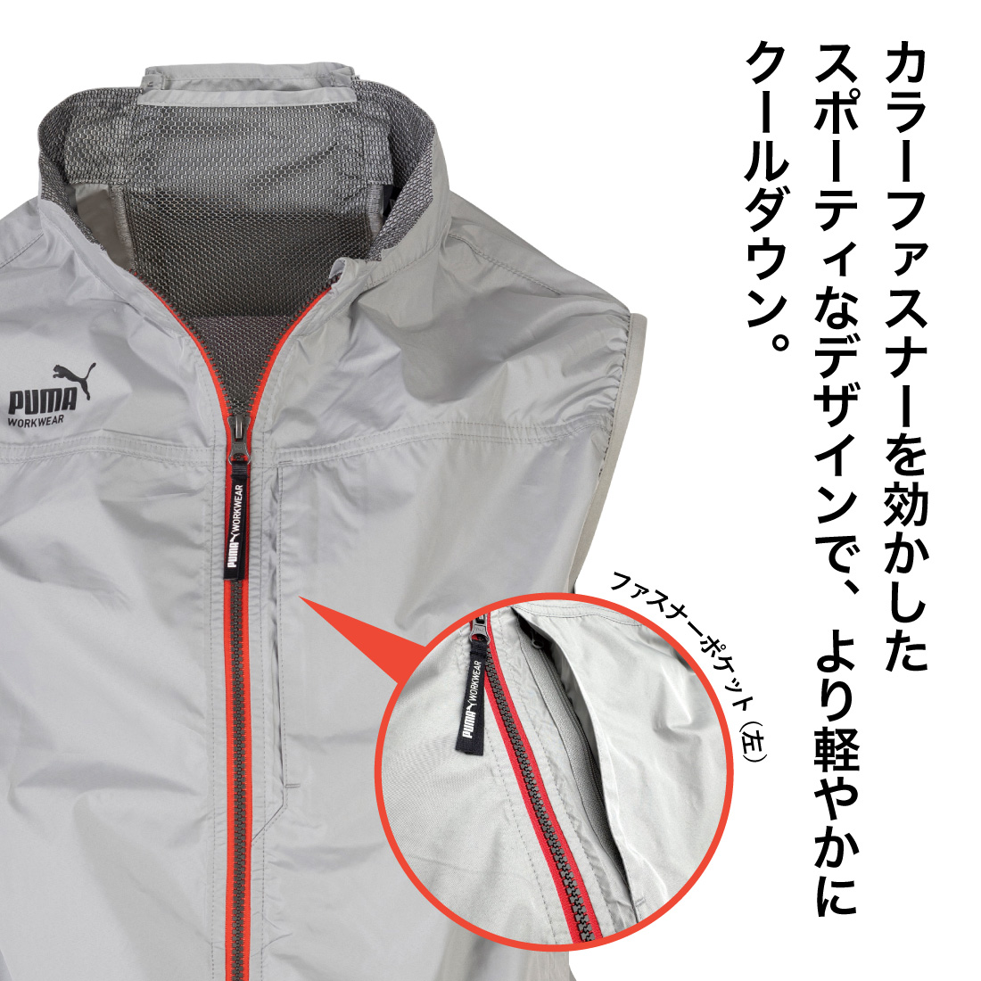 在庫有 作業ウェアPUMA 空調作業服 AT-...の詳細画像3