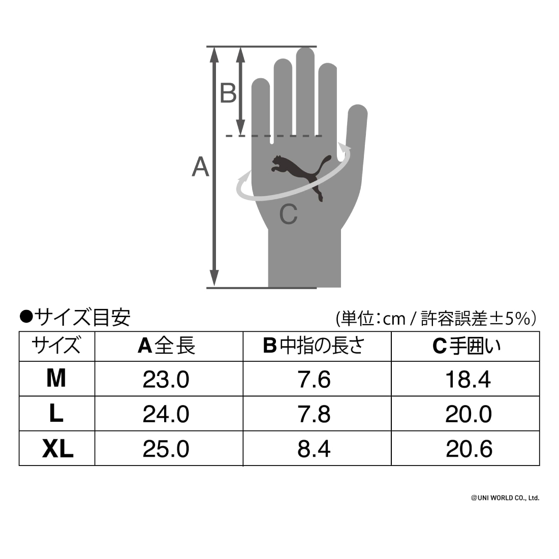 在庫有 PUMA手袋 ニトリル手袋3双組 PG...の詳細画像4