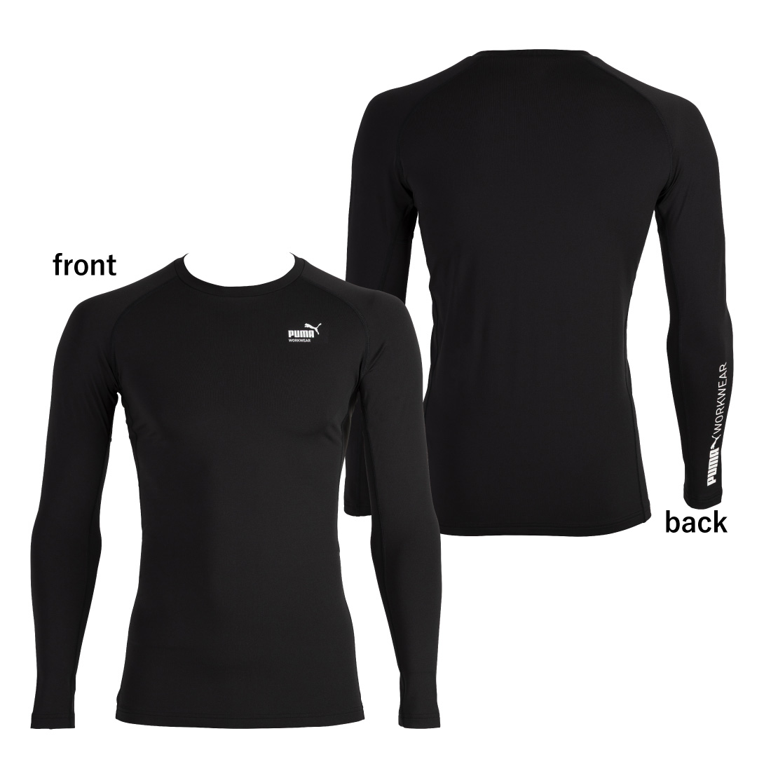 PUMA（プーマ） 作業ウェア 秋冬 長袖パフォーマンスウェア クルー