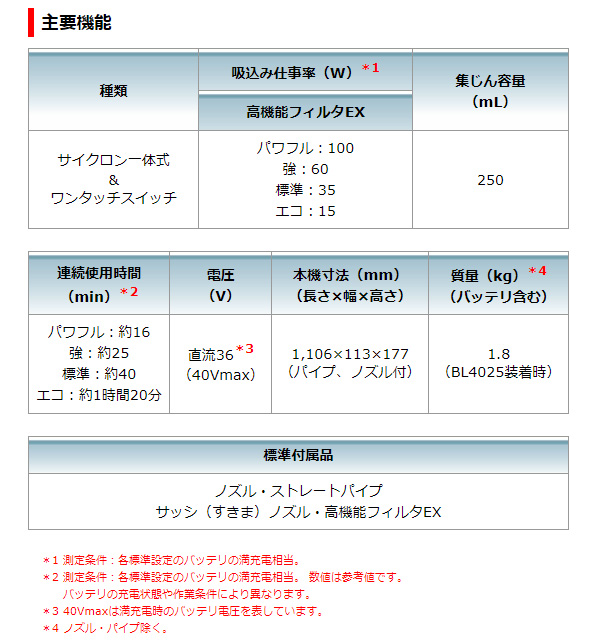 代引不可)マキタ 充電式クリーナ CL003GRDW・CL003GRDO コードレス掃除