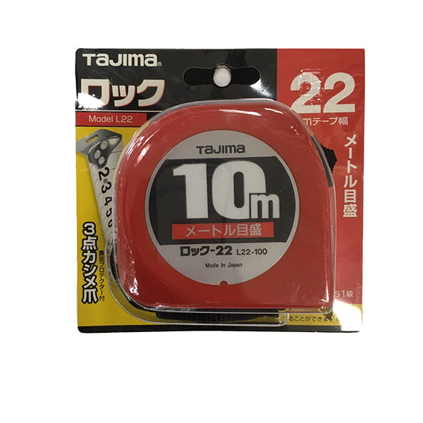 特価品 TAJIMA(タジマ)  L22100BL ロック 22mm幅10m (A)｜pro-shimizu