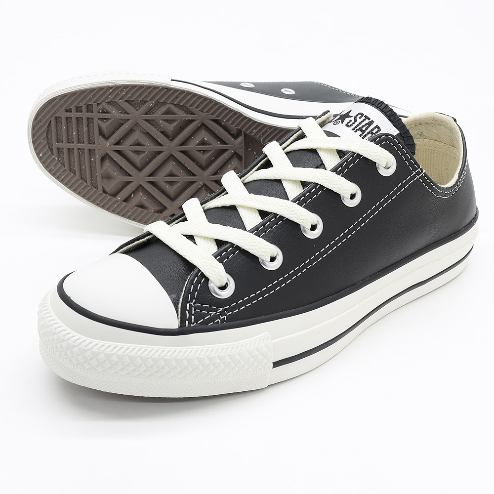 LEA ALL STAR コンバース レザーオールスター LEATHER (R) OX ブラック