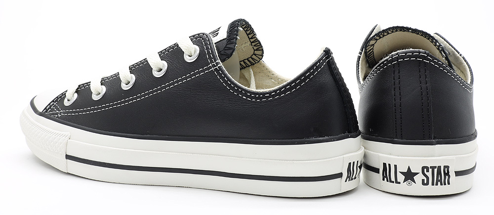 LEA ALL STAR コンバース レザーオールスター LEATHER (R) OX ブラック