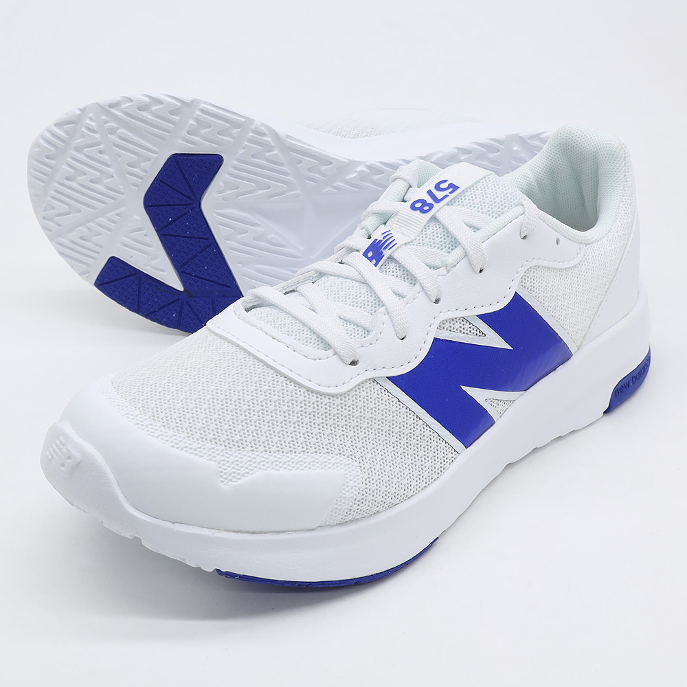 New Balance（ニューバランス） GK578 OH ホワイト／ブルー 靴紐 軽量