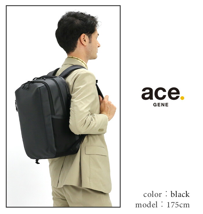 ビジネスリュック エース ジーン ace.GENE メンズ 正規品 リュックサック A4 PC 14インチ 2層 サイドポケット 合皮 15L 仕事  通勤 Tコミューター : acegene-095 : バッグとスーツケースのビアッジョ - 通販 - Yahoo!ショッピング