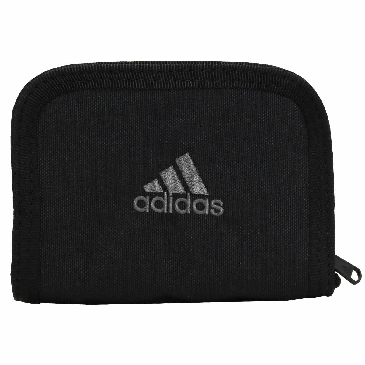 財布 adidas アディダス ラウンド財布 メンズ 男 男の子 男性 小銭 ファスナー ウォレット 札入れ カード入れ 小銭入れ ポケット スポーツ  旅行