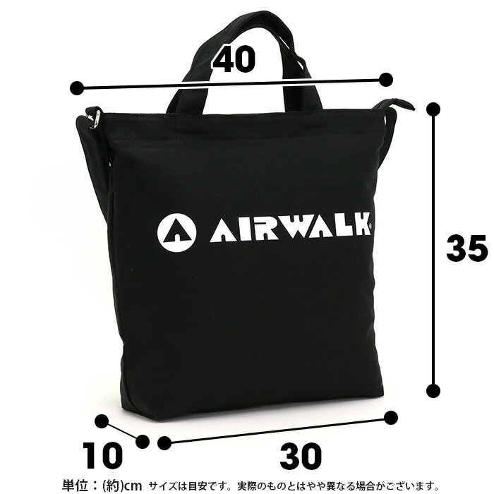 トートバッグ ショルダーバッグ AIRWALK エアウォーク 2WAY 帆布