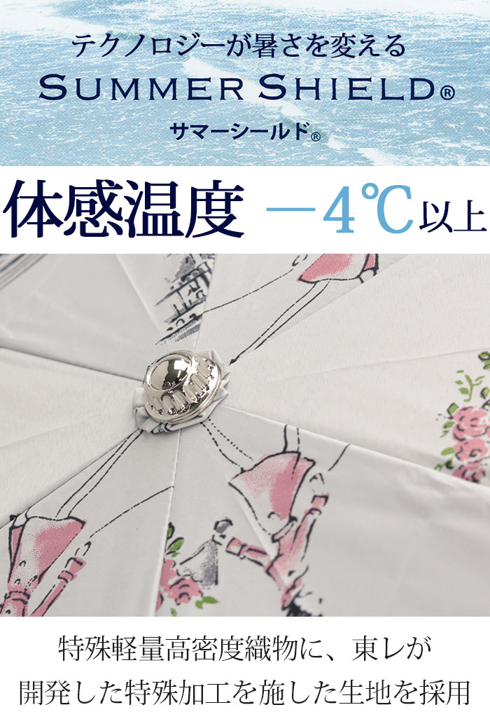 Aquascutum（アクアスキュータム） 日傘 折りたたみ傘 東レ サマー