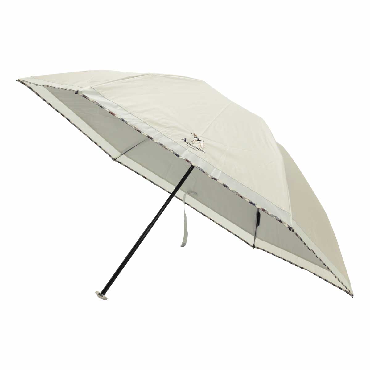 【新品未使用】Aquascutum 晴雨兼用 折りたたみ傘 遮熱・遮光・イラスト Aquascutum（アクアスキュータム）】ロンドンイラスト晴雨兼用傘