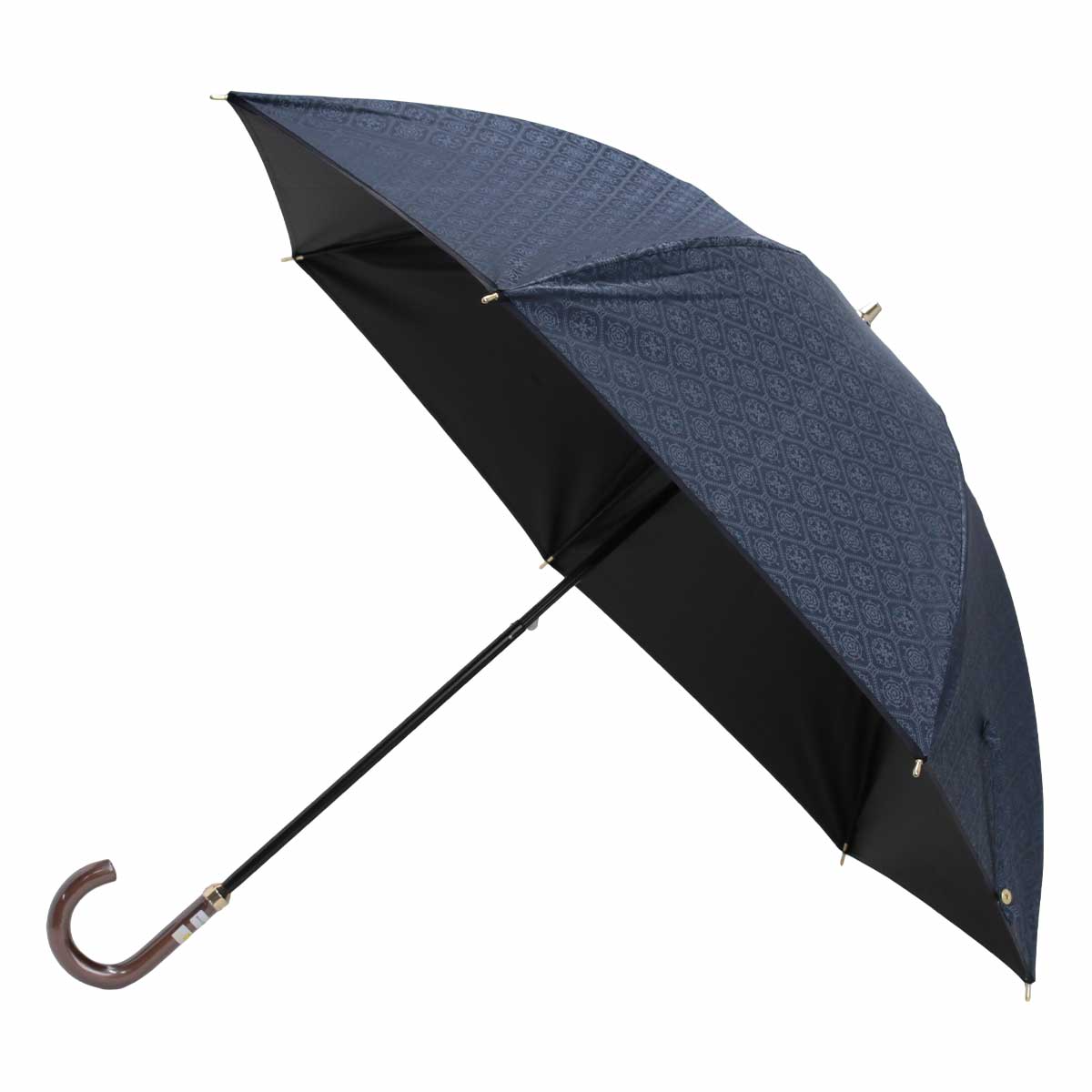 新品未使用 アクアスキュータム 刺繍 日傘 ネイビー Aquascutum 日傘 長傘 ショート傘 アクアスキュータム 晴雨兼用