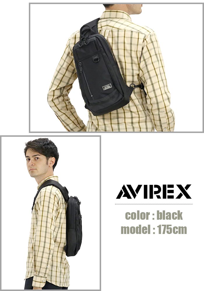 AVIREX（アヴィレックス） ボディバッグ メンズ レディース 男女兼用