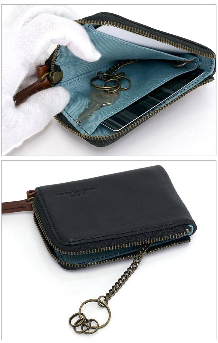 AXE（アックス） キーケース 小銭入れ メンズ レザー 男性 男 本革 革