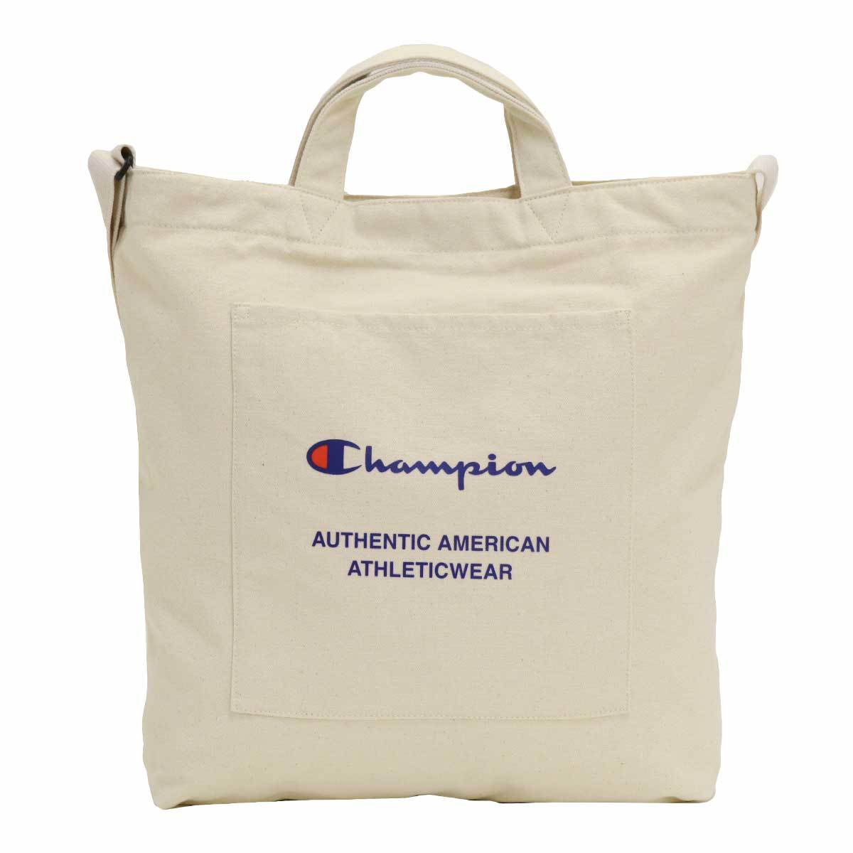 トートバッグ Champion チャンピオン ショルダー 2WAY ショルダートート バッグ コットン キャンバス 綿