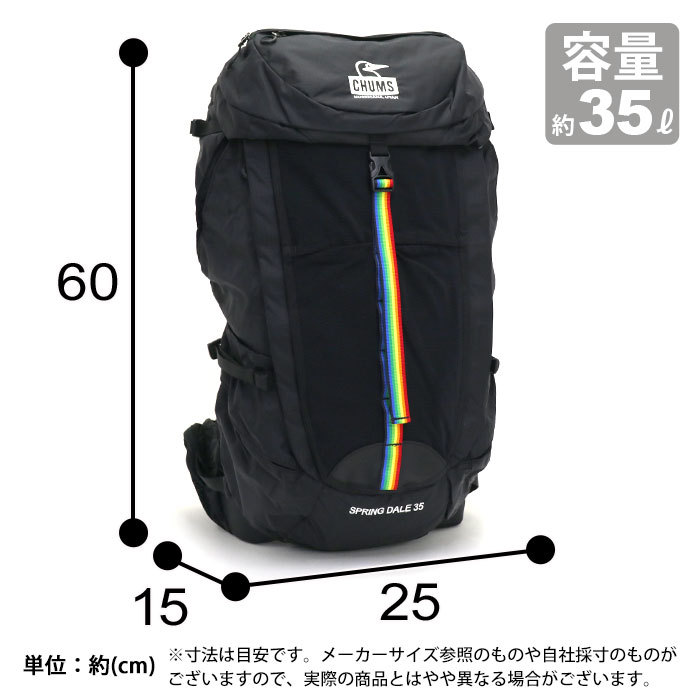 CHUMS リュック 35L チャムス 正規品 A4 B4 レインカバー メンズ