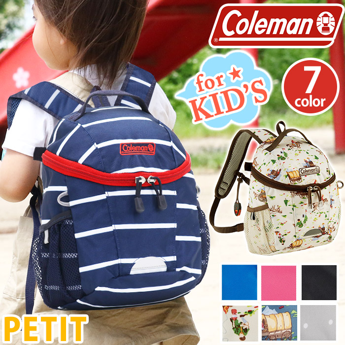 【認定店】 キッズ リュックサック Coleman コールマン プチ PETIT 子供 5L ホイッスル リュックデビュー 林間 臨海 男子 女子  保育 学童 おしゃれ