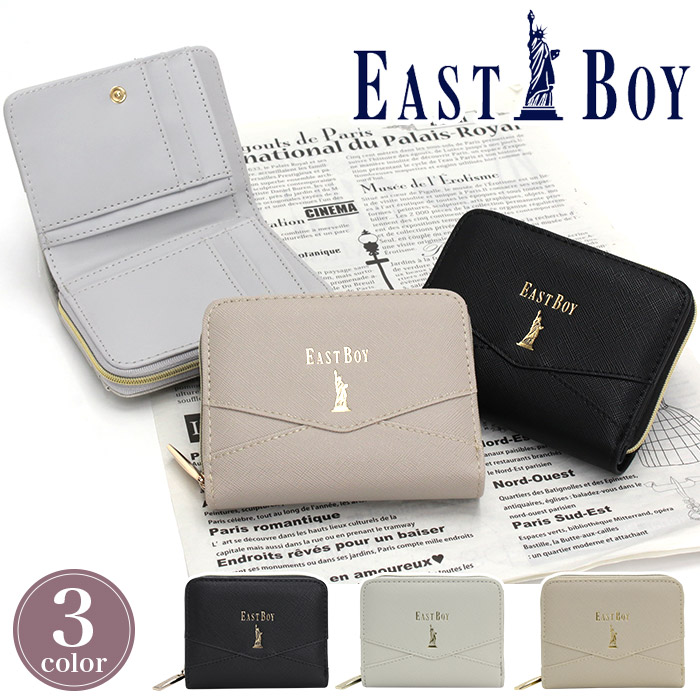 EASTBOY 二つ折財布 イーストボーイ 財布 女神 レター 札入れ
