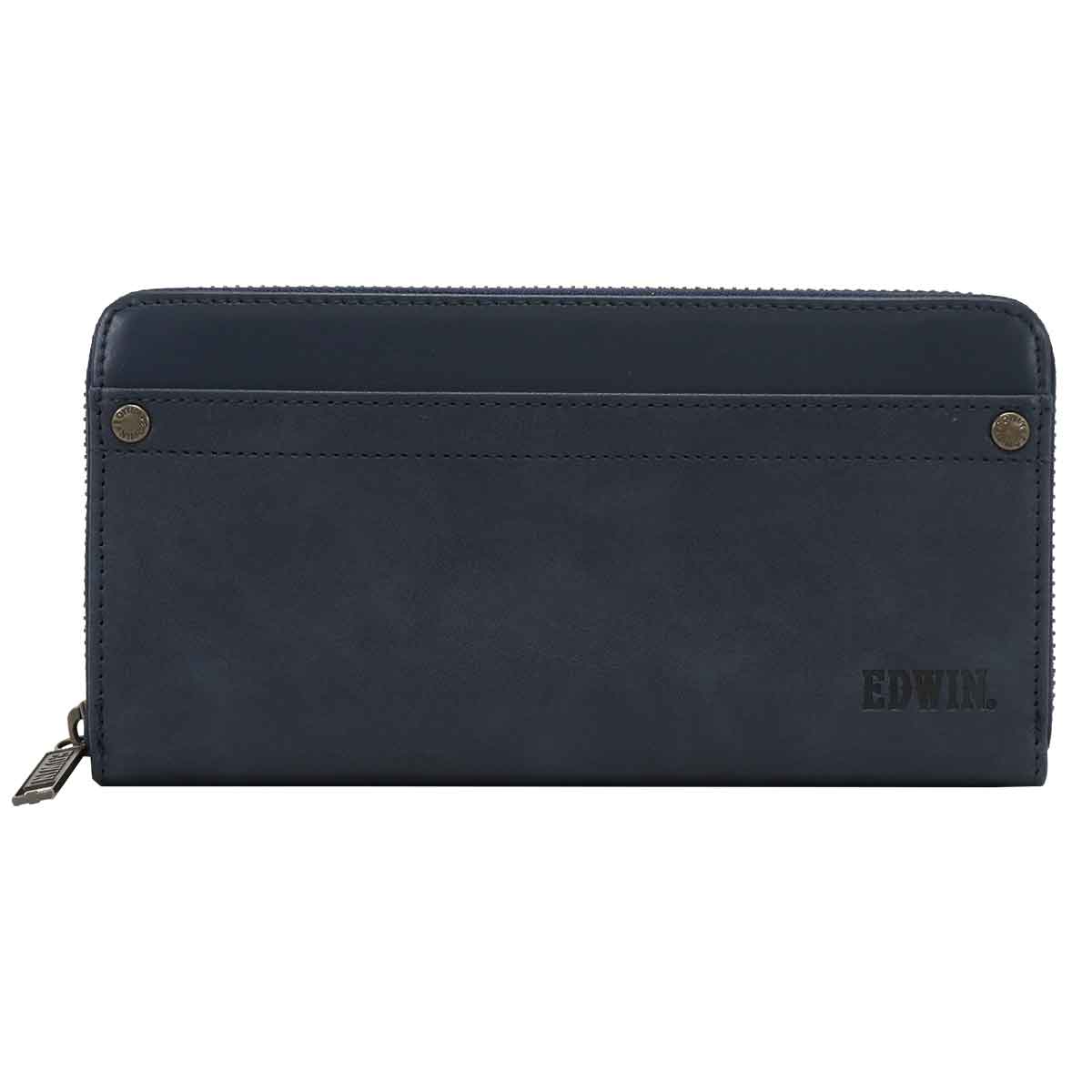 EDWIN（エドウィン） エドウイン 長財布 エンボスロゴ R-ZIP メンズ