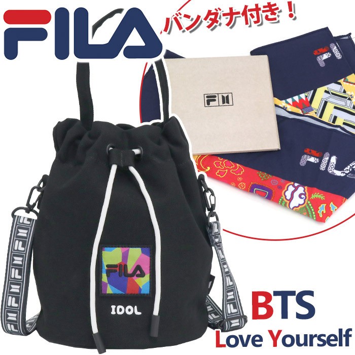 ショルダーバッグ レディース メンズ FILA フィラ BTS 防弾少年団 バンタン IDOL ショルダー バッグ