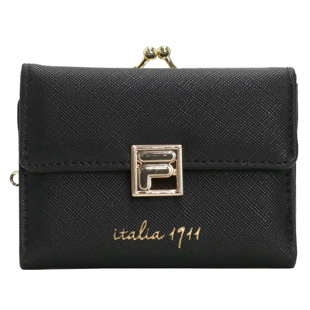 mayla classic 三つ折り財布 黒 プリンセスコレクション クロワ・フォールドウォレット- mayla