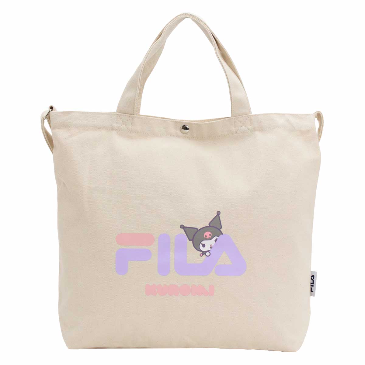 FILA（フィラ） トートバッグ ショルダーベルト付 サンリオ ちらっと 