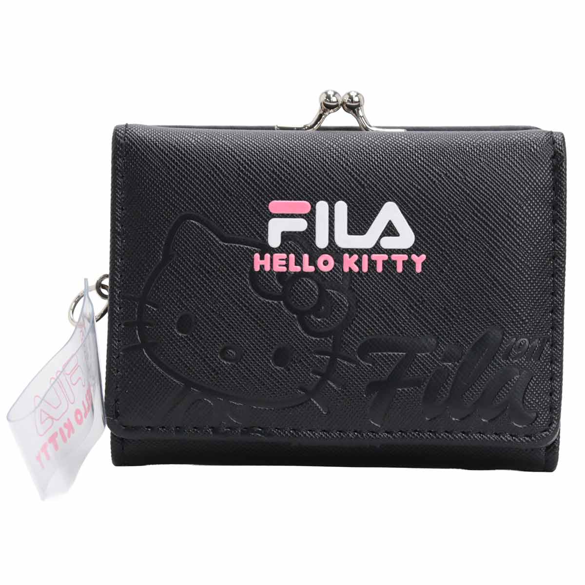 FILA（フィラ） 財布 三つ折財布 サンリオ カラーエンボス がま口